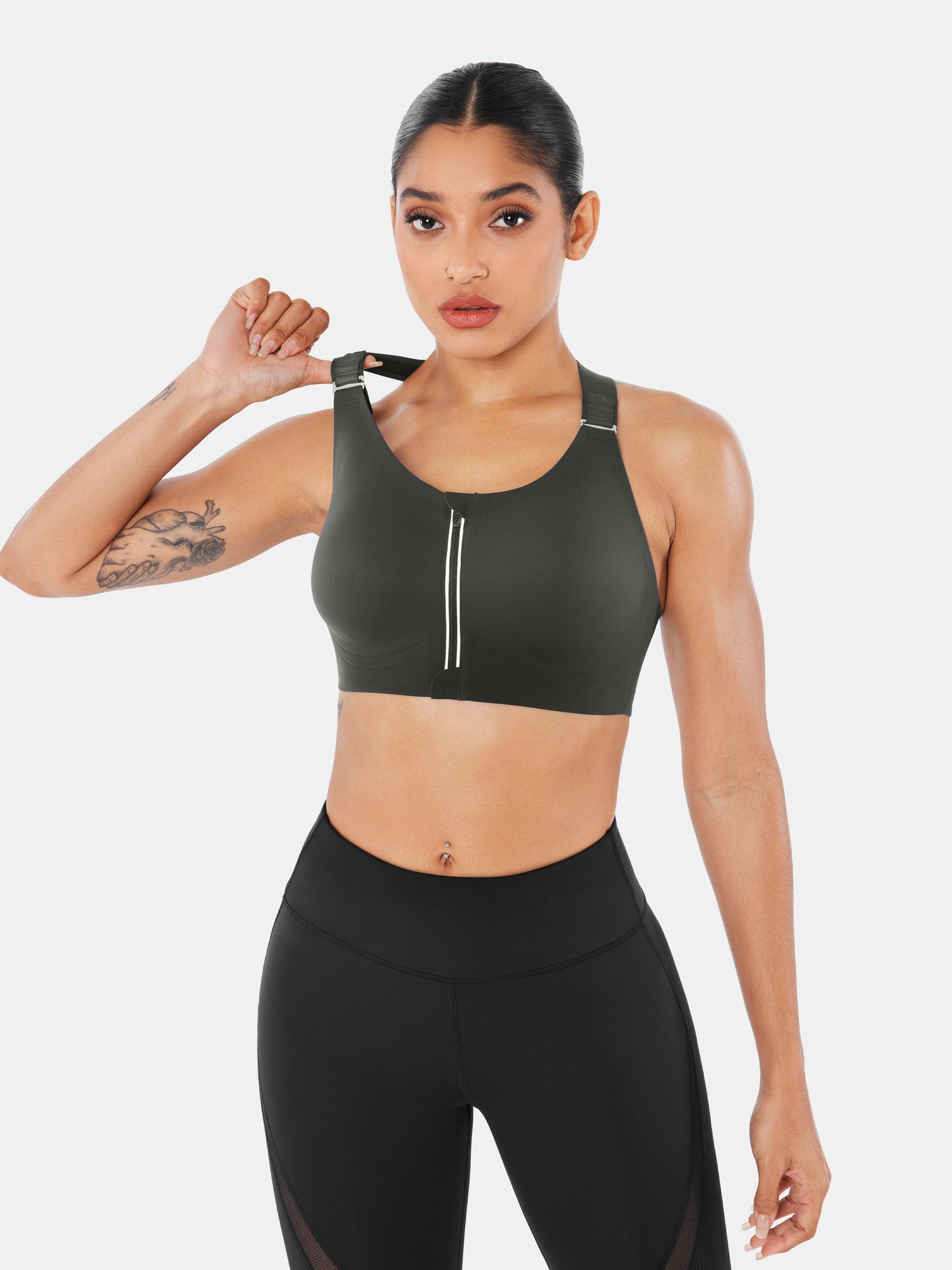 SpeedDry™ Front Zip Sports Bra