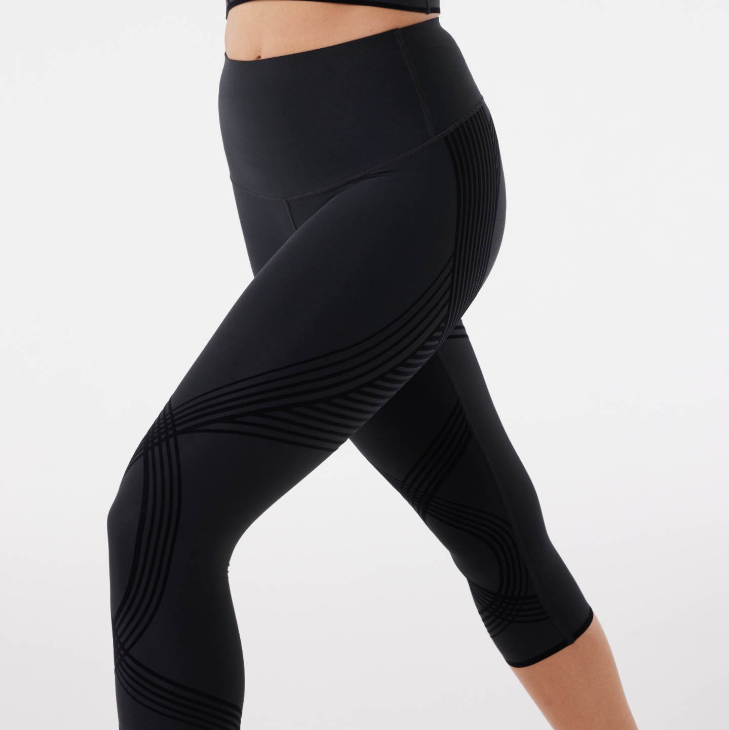 Body Sculpt Capri Leggings (Reversible Wear)
