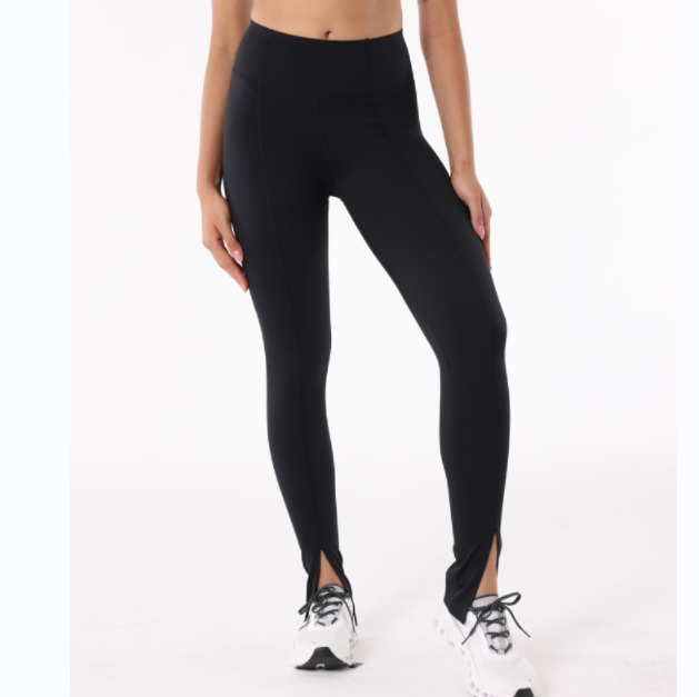 Body Sculpt Front Slit Leggings (Reversible Wear)