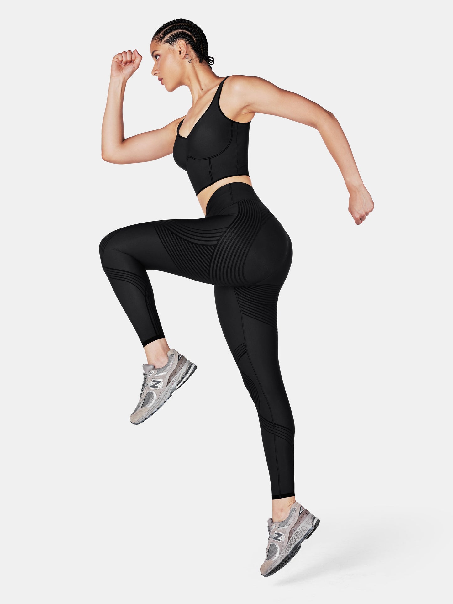 Body Sculpt Faux Leather Leggings (Reversible Wear)