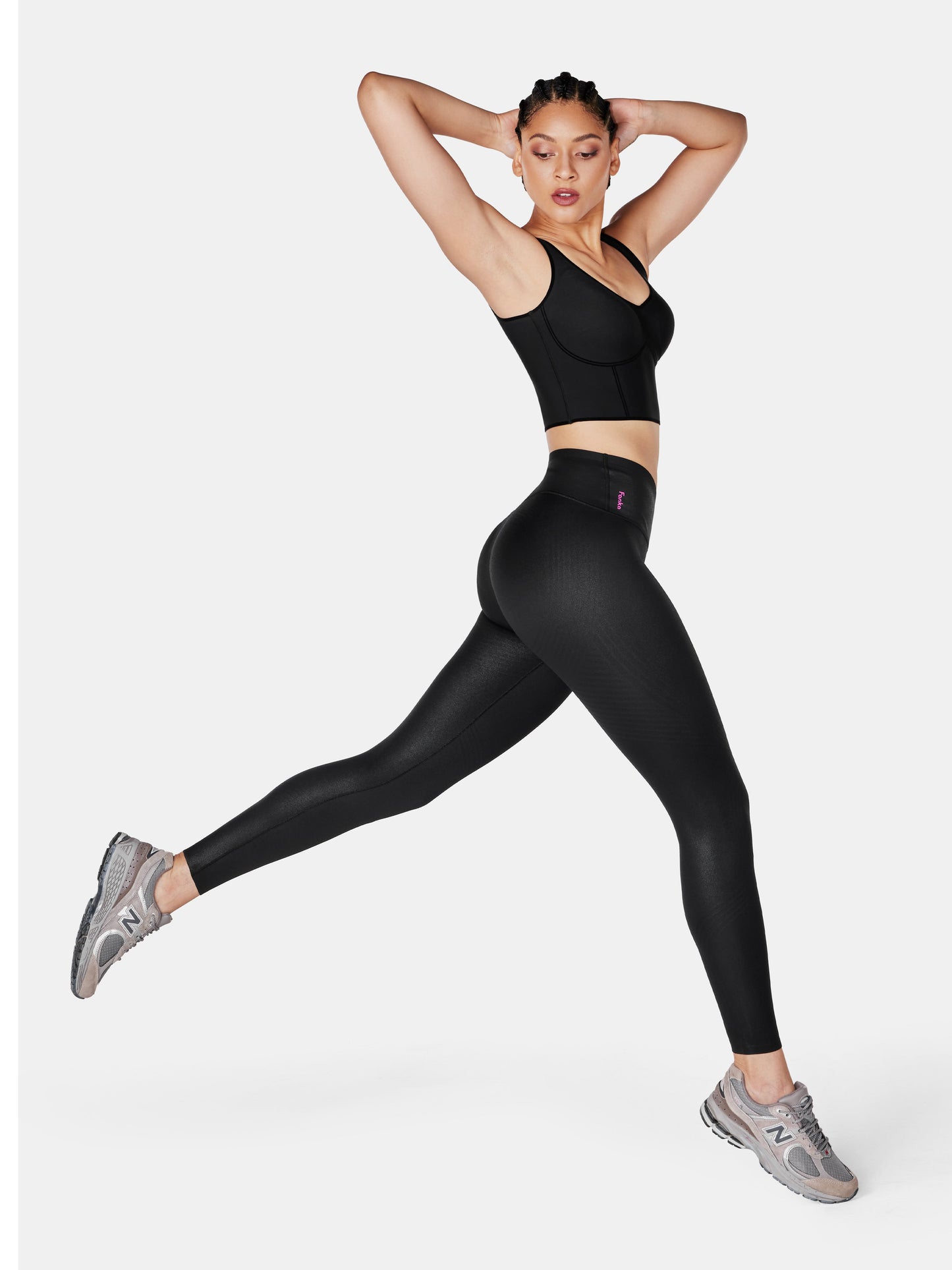 Body Sculpt Faux Leather Leggings (Reversible Wear)
