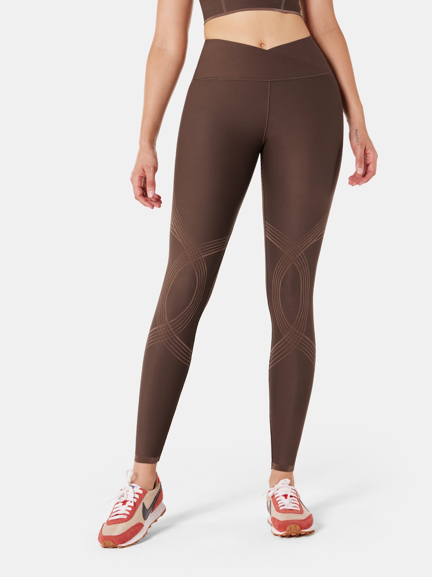 Body Sculpt Faux Leather Leggings (Reversible Wear)