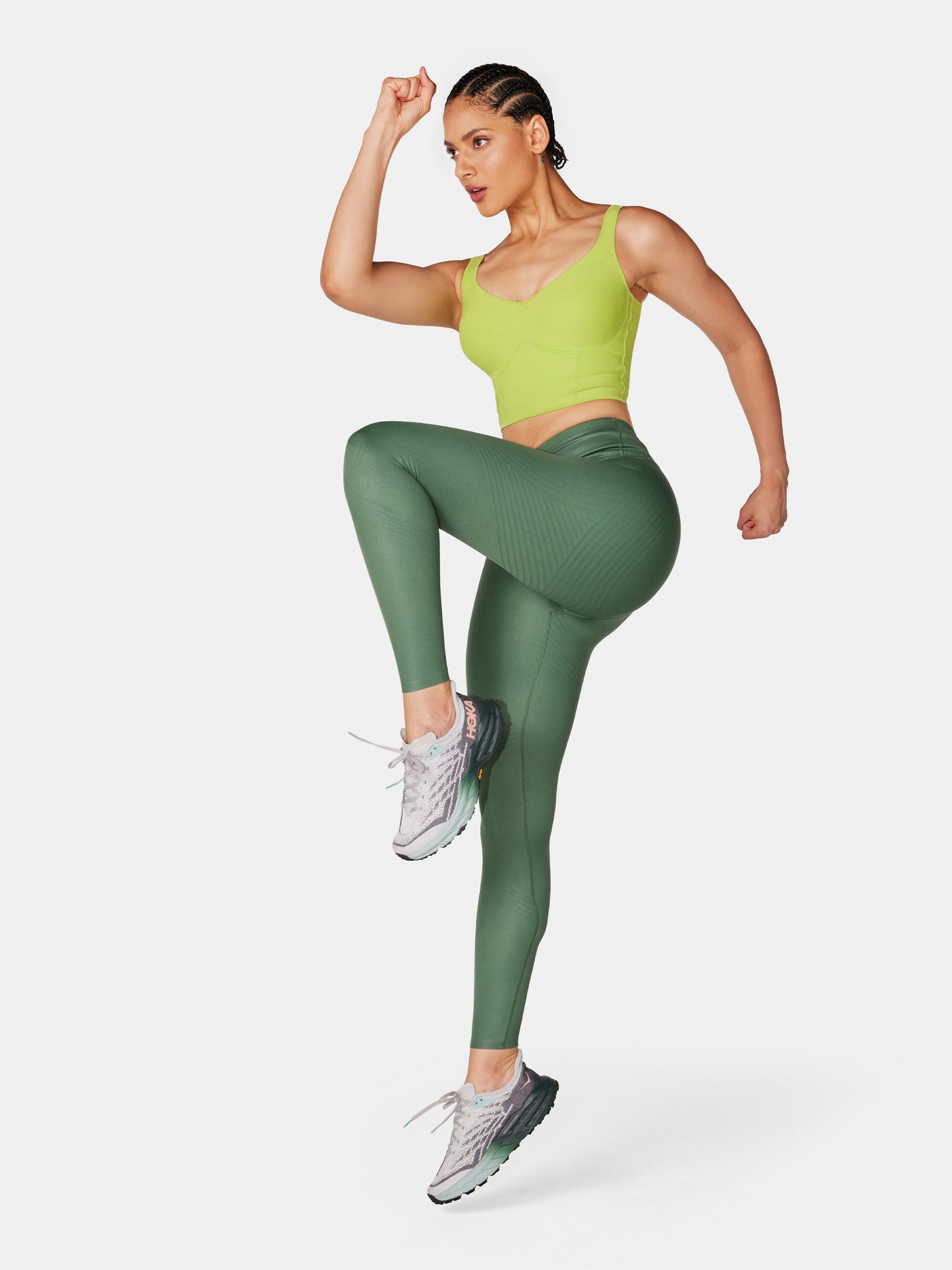 Body Sculpt Faux Leather Leggings (Reversible Wear)