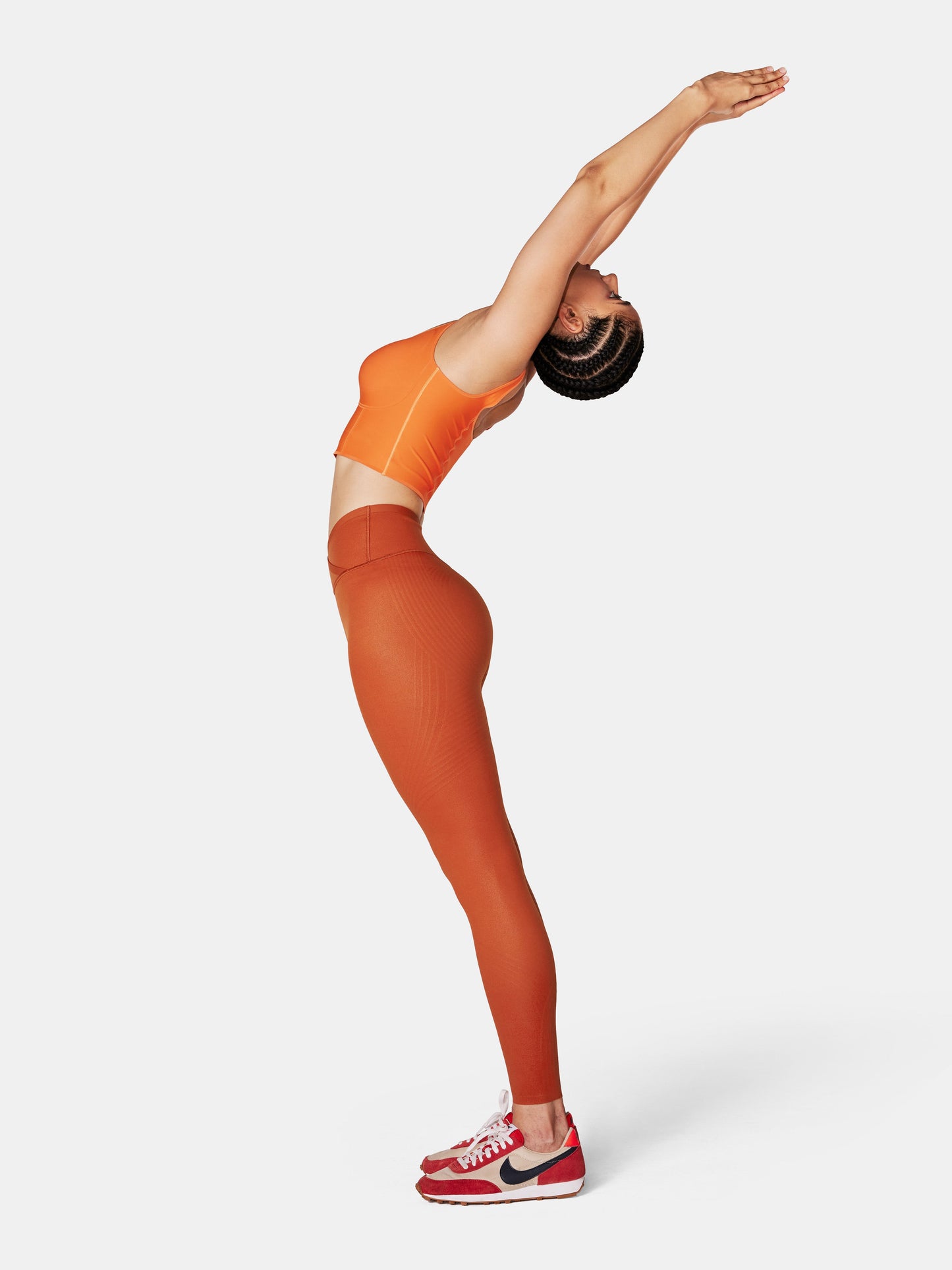 Body Sculpt Faux Leather Leggings (Reversible Wear)