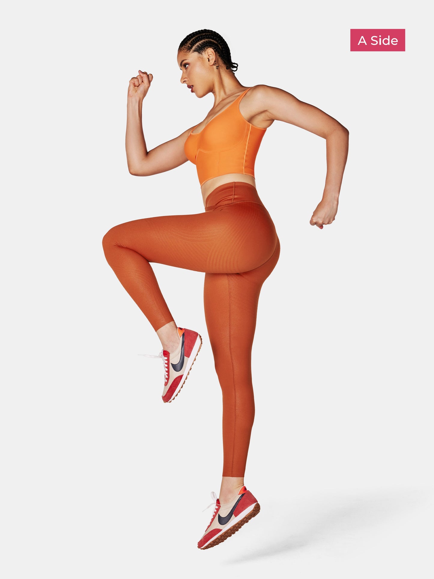 Body Sculpt Faux Leather Leggings (Reversible Wear)