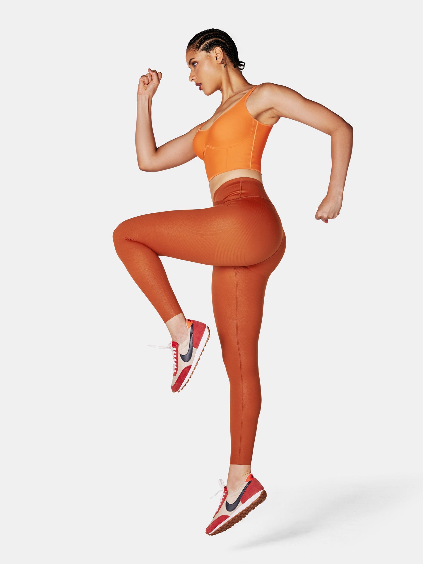 Body Sculpt Faux Leather Leggings (Reversible Wear)