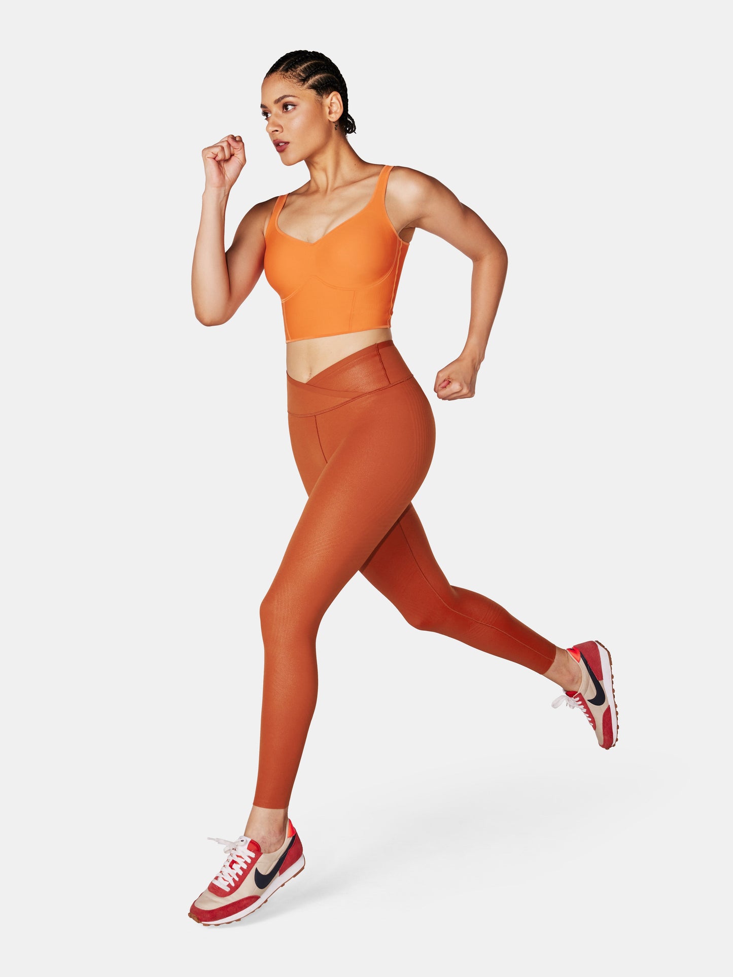 Body Sculpt Faux Leather Leggings (Reversible Wear)