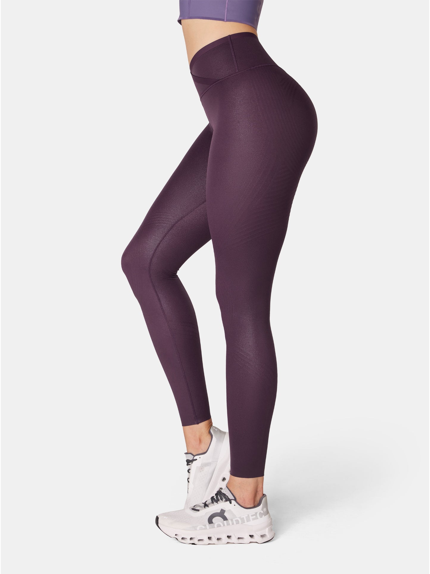 Body Sculpt Faux Leather Leggings (Reversible Wear)