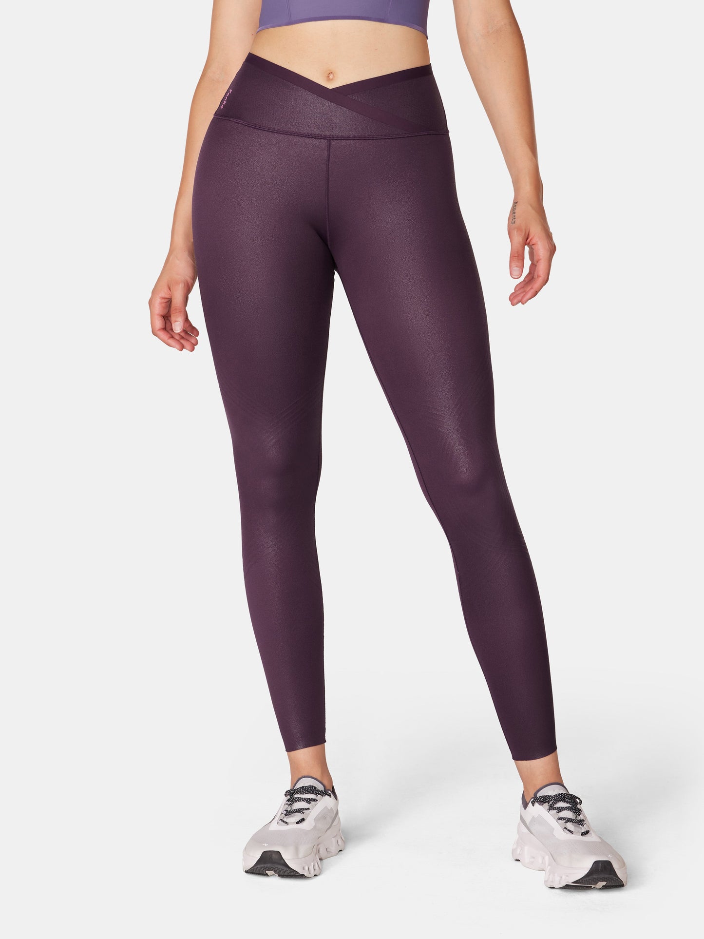 Body Sculpt Faux Leather Leggings (Reversible Wear)