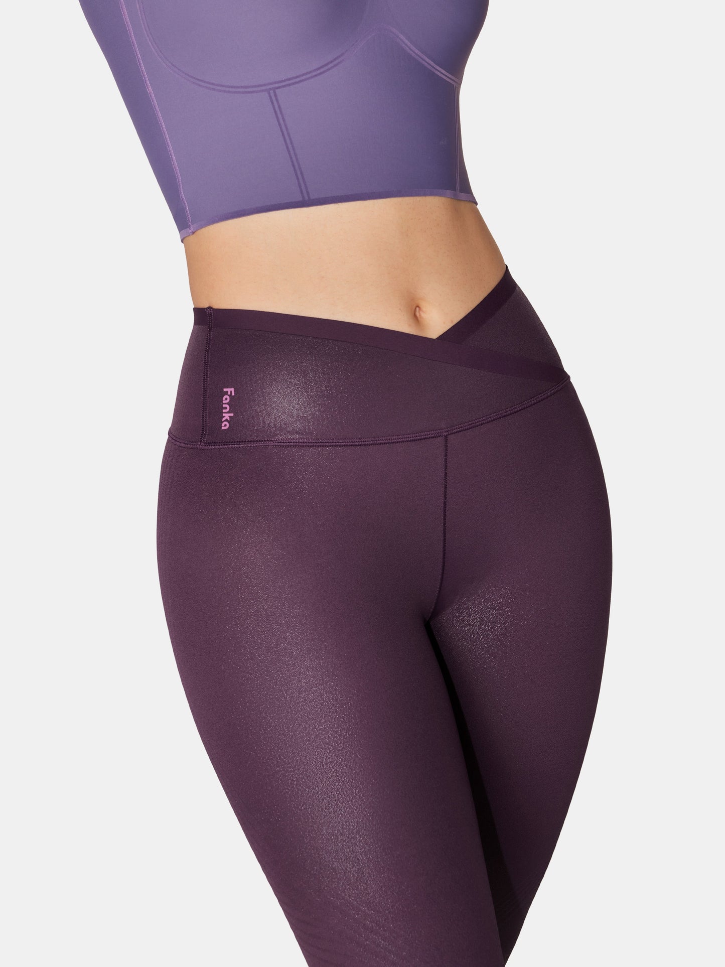 Body Sculpt Faux Leather Leggings (Reversible Wear)
