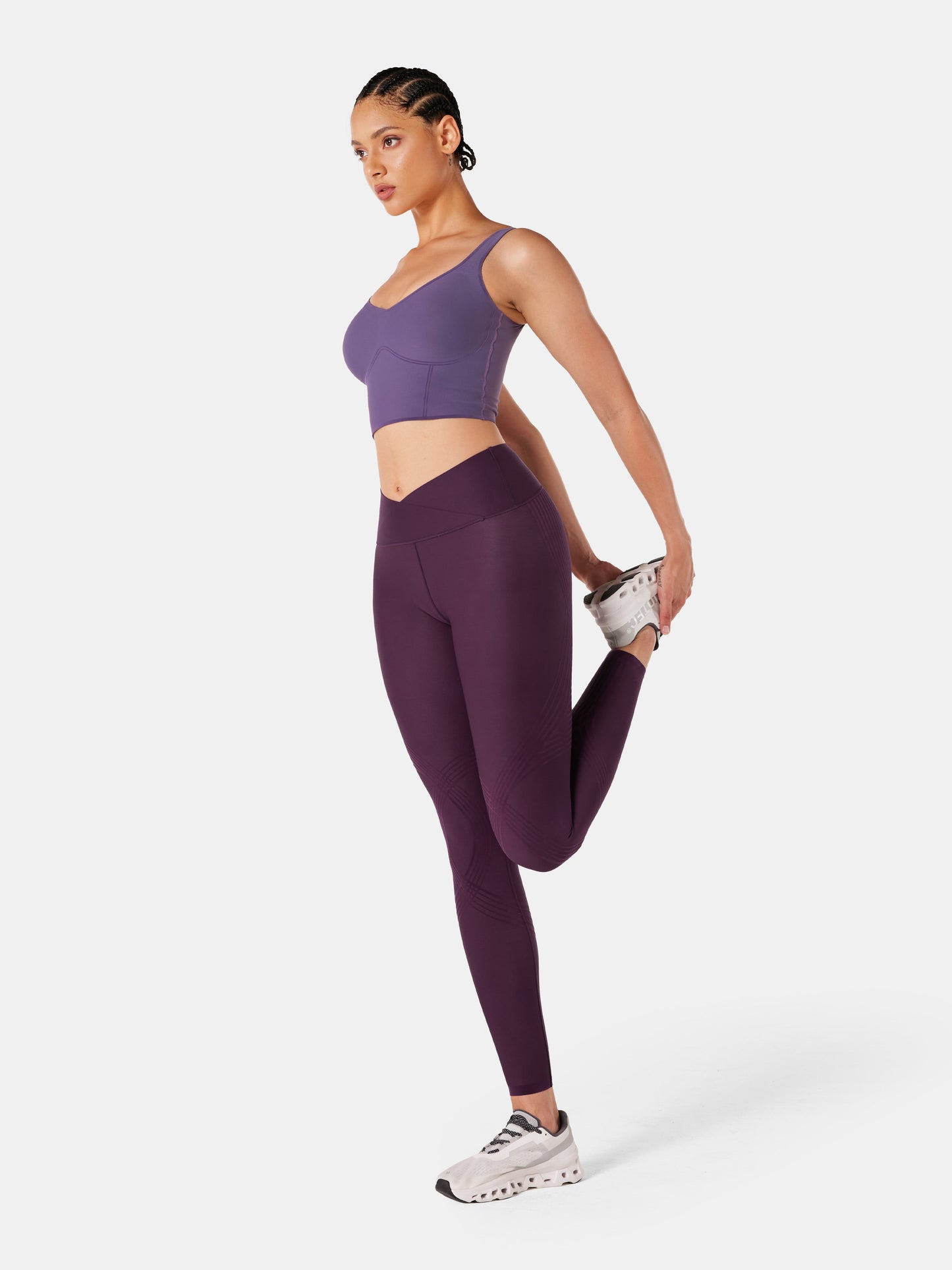 Body Sculpt Faux Leather Leggings (Reversible Wear)