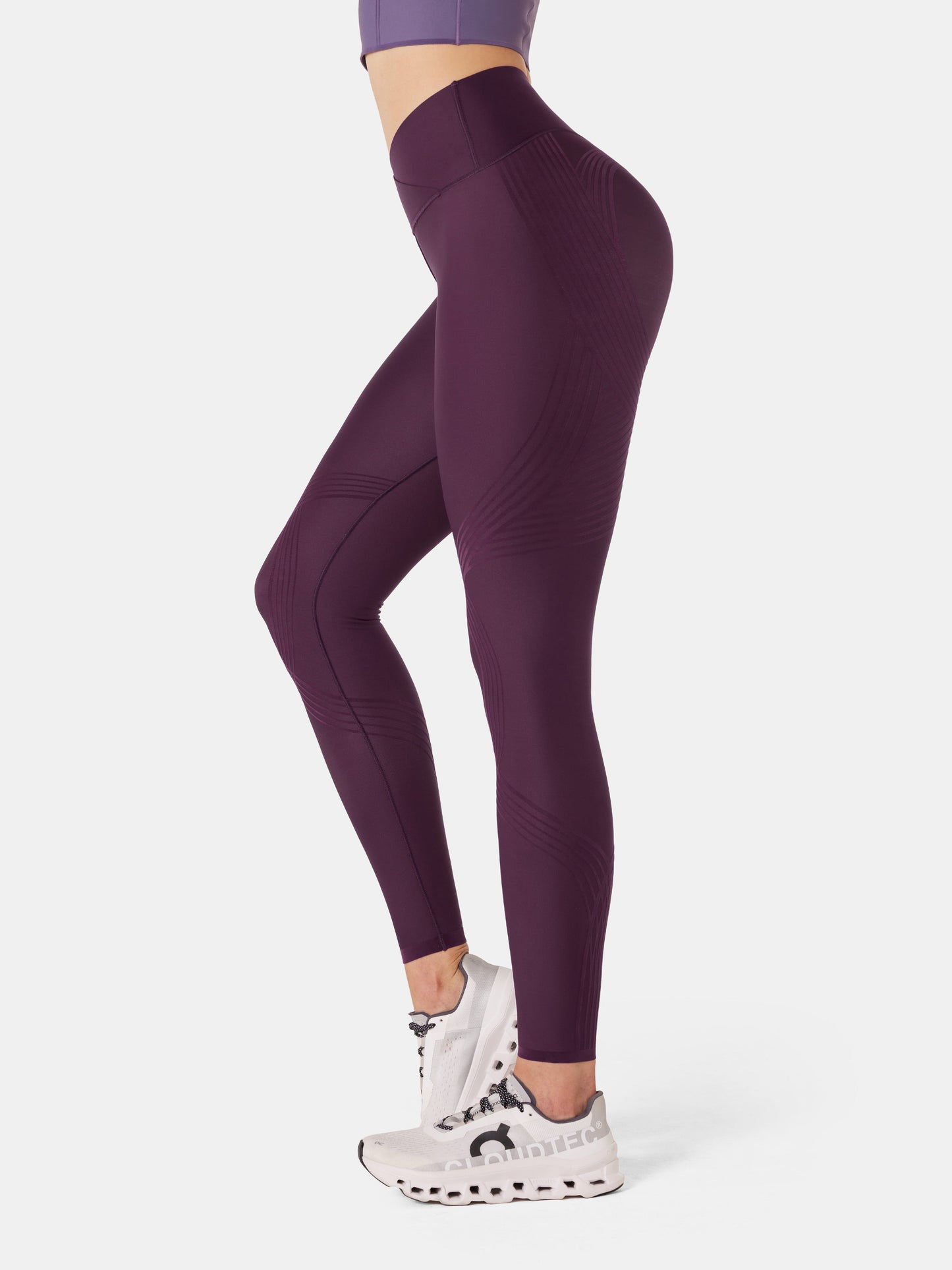 Body Sculpt Faux Leather Leggings (Reversible Wear)