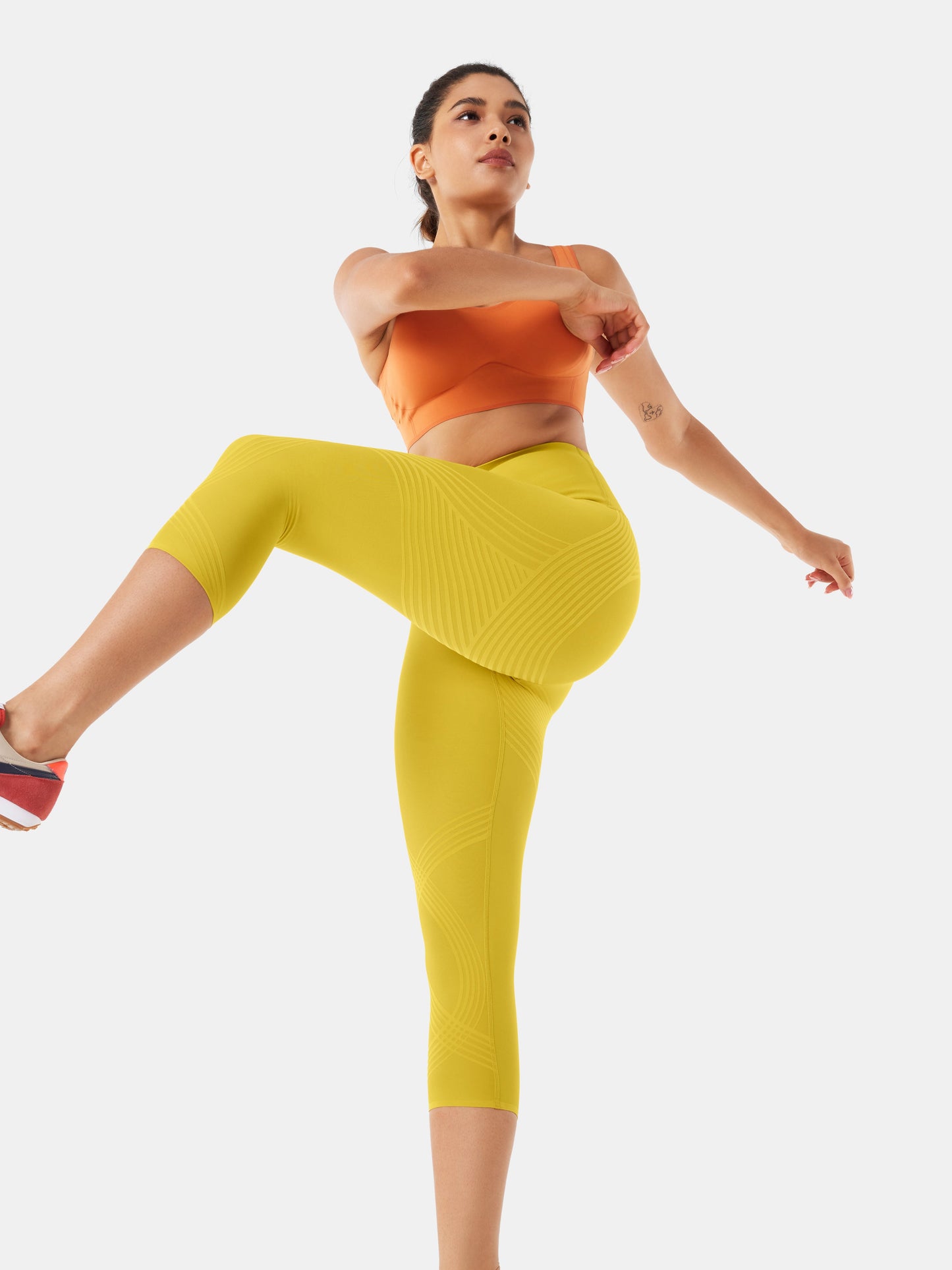 Body Sculpt Capri Leggings (Reversible Wear)