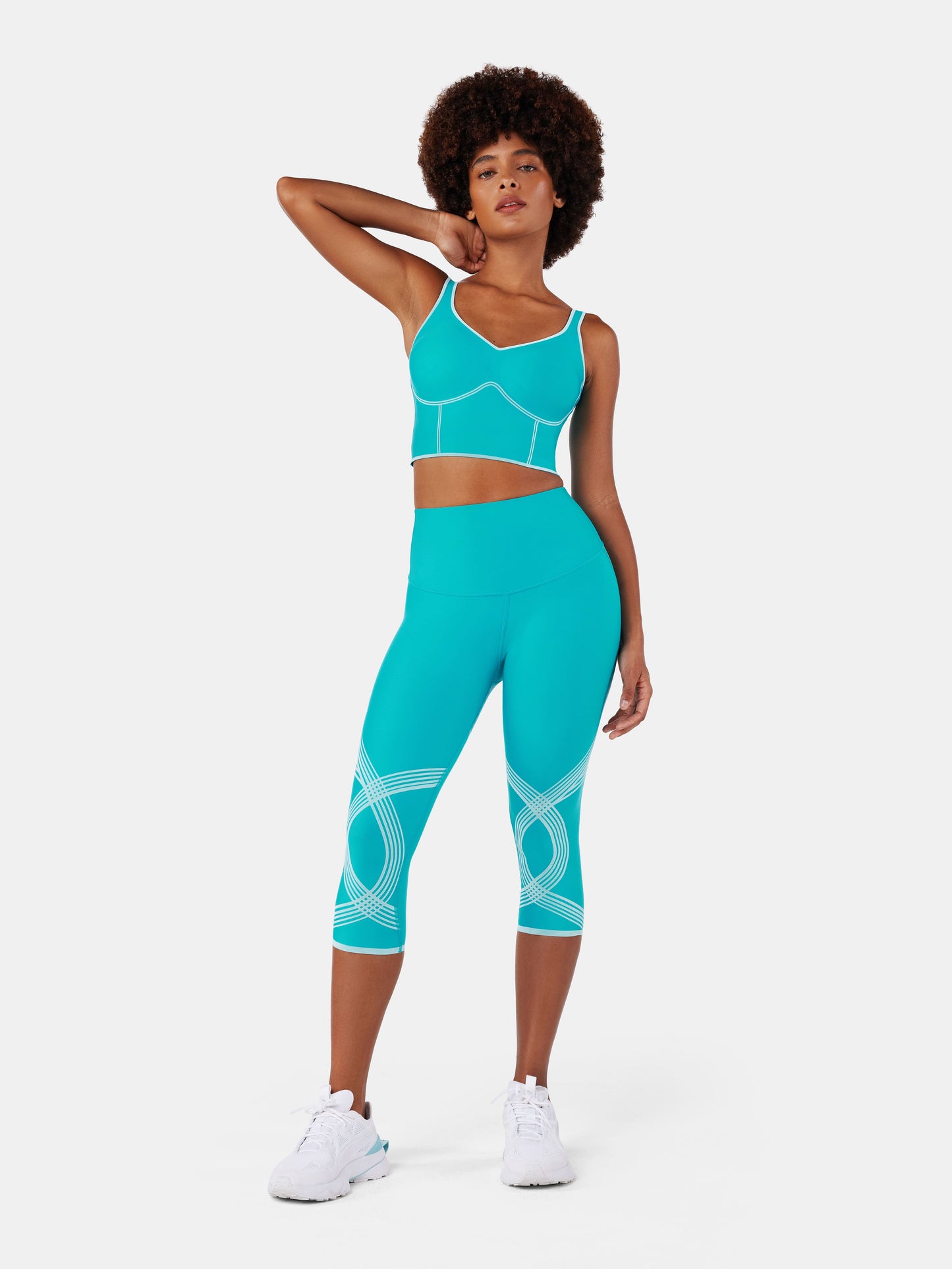 Body Sculpt Capri Leggings (Reversible Wear)
