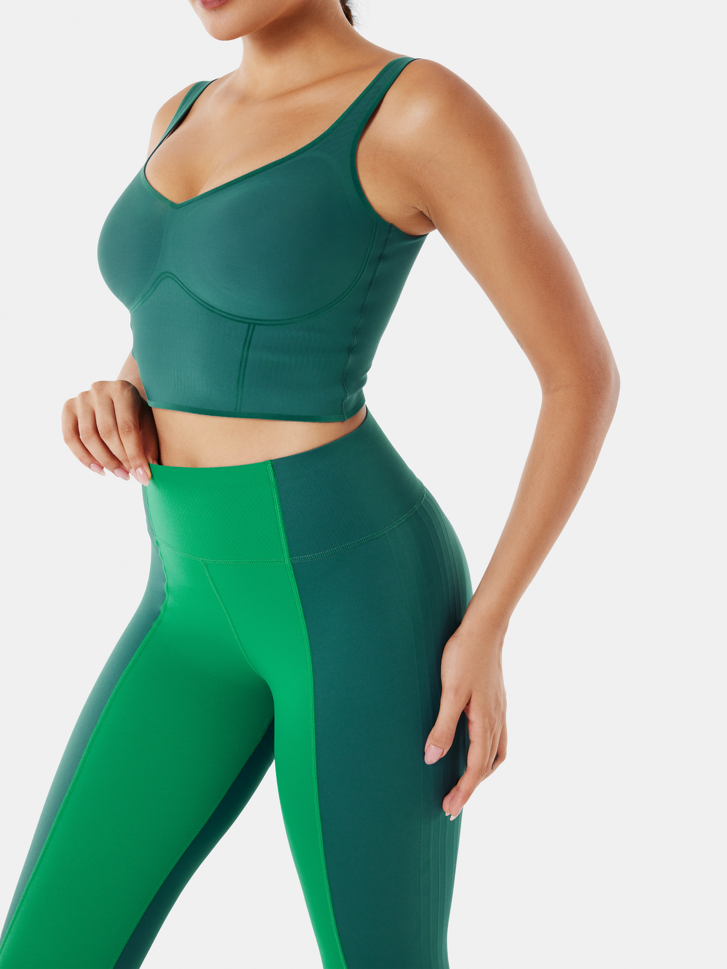 Body Sculpt Front Slit Leggings (Reversible Wear)
