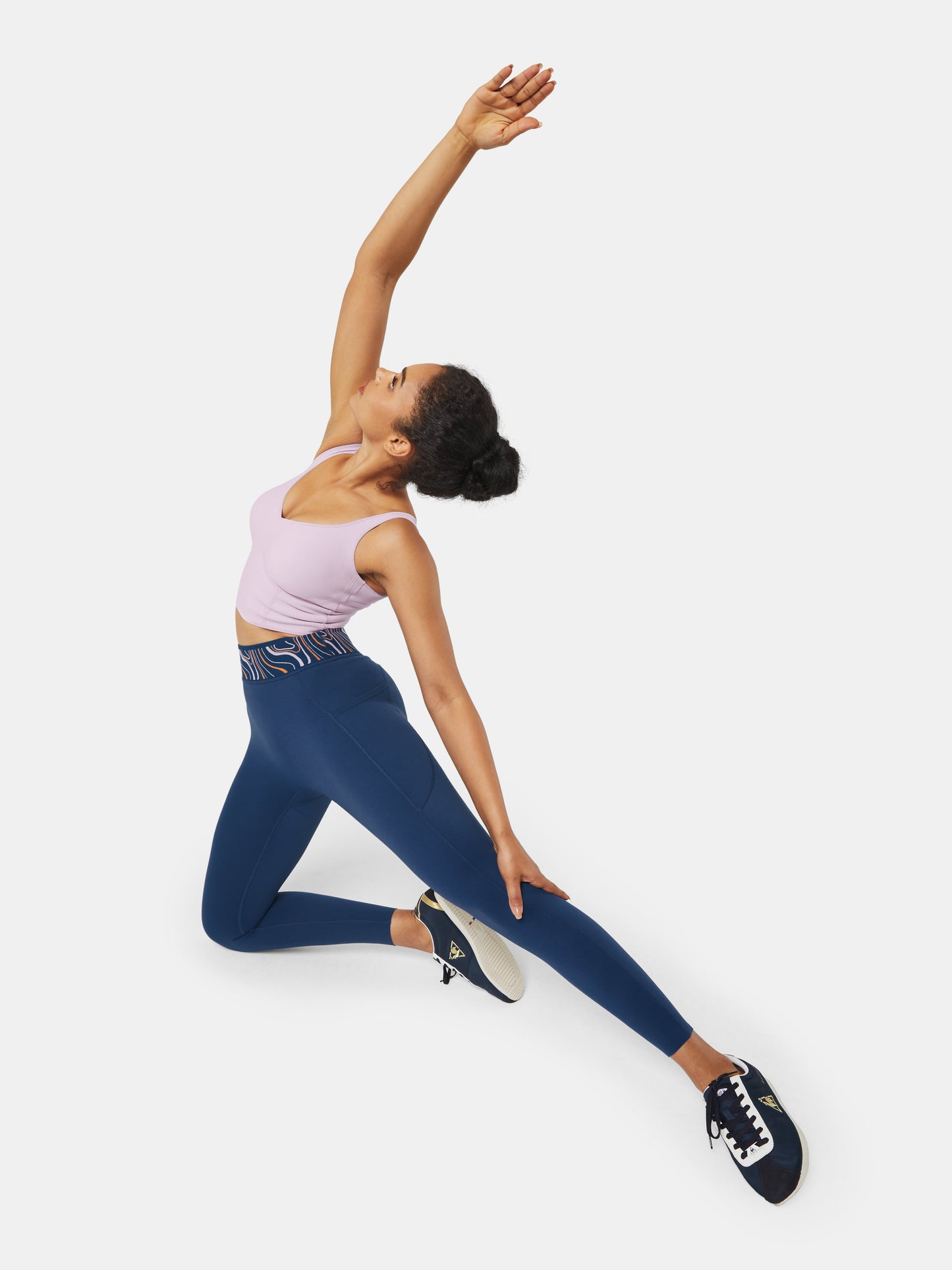 Body Sculpt Patterned Waistband Leggings