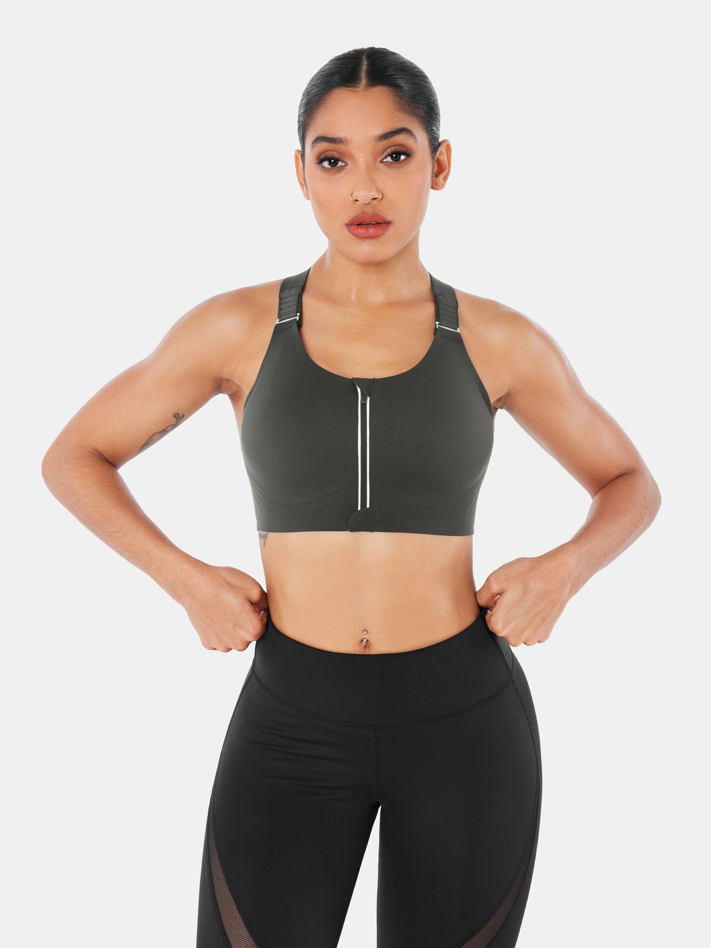SpeedDry™ Front Zip Sports Bra